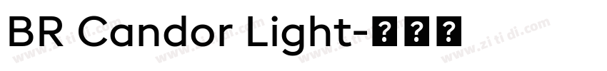 BR Candor Light字体转换